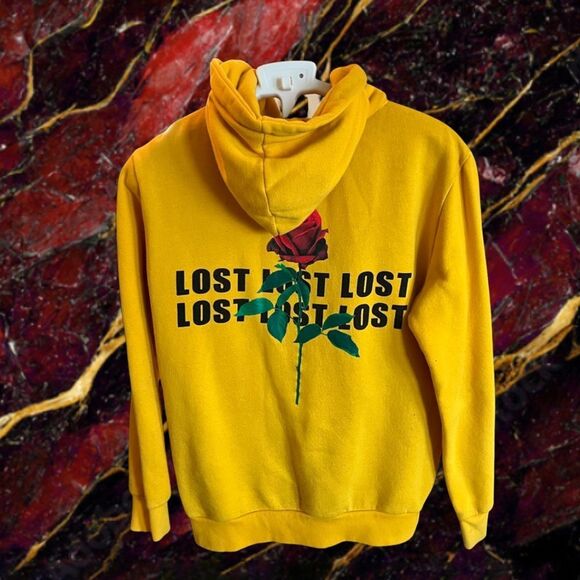 LOST rose yellow hoodie - Picture 3 of 4